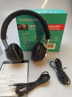 Sound Intone CX05 HIFI Auriculares Estéreo Bajo Diseño Modo Plegable Negro Foto 1 de 4