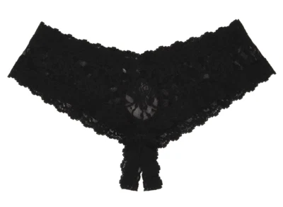 Bragas Hanky Panky L3948 Signature negras de encaje sin entrepierna descaradas hipster talla M Foto 1 de 2