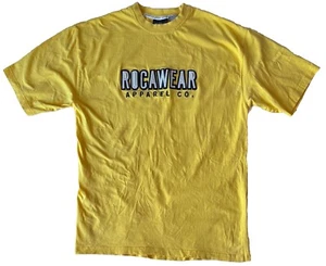 Rocawear Apparel Co. Embroidered T-Shirt Men’s Size XL Yellow - Picture 1 of 7