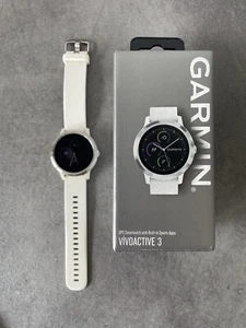 Garmin vívoactive 3 Cassa 30.4mm Cassa Argenta di Acciaio, Cinturino Nero di... - Foto 1 di 8