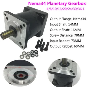 14 mm Eingang Planetengetriebe Nema 34-Gang Reduzierkopf für 86BYG Schrittmotor - Bild 1 von 11