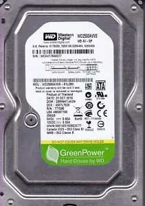 WD2500AVVS-61L2B0 dcm: DBRNHTJAGN Western Digital 250Gb B1-15 - Bild 1 von 2