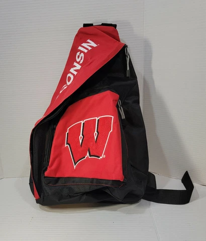 NCAA Wisconsin Badgers Sideswipe Sling Backpack Cover