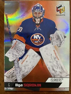 20-21 UD 扩展曲棍球新秀 HoloGrFX HG-9 Ilya Sorokin — 第 1/2 张图片
