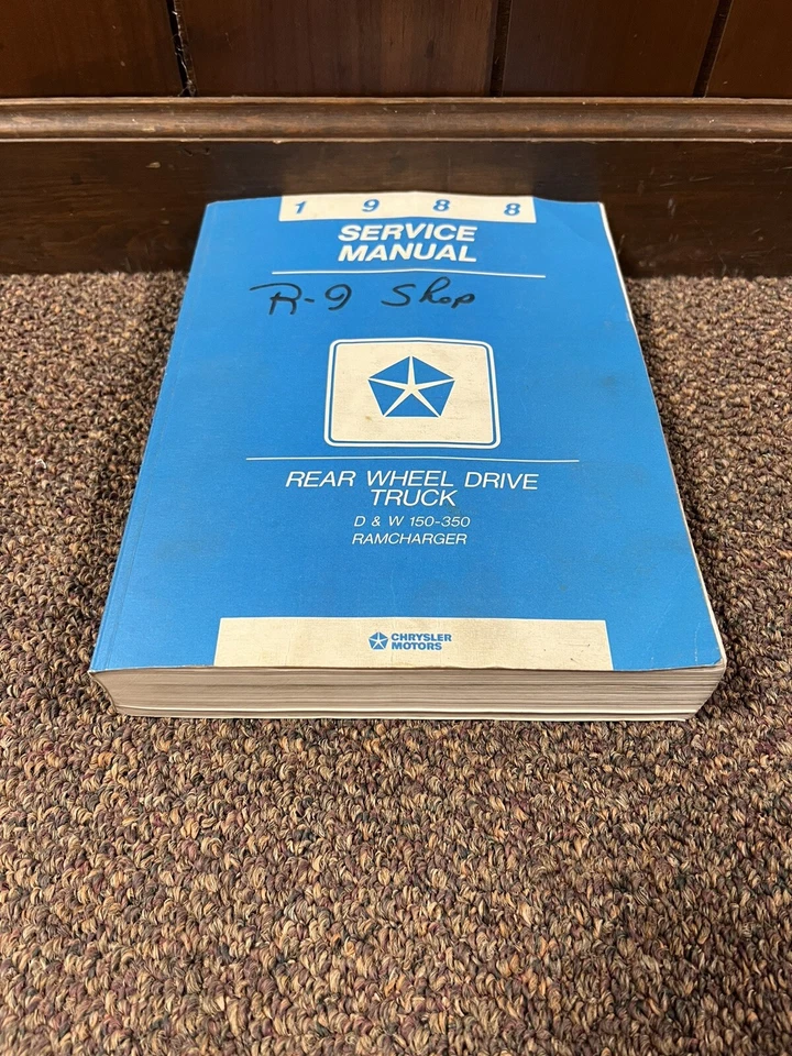 Camión Dodge Ram D150 W250 W350 1988 genuino manual de reparación de servicio Foto 1 de 4