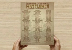 "Poster di alta qualità elenco passeggeri Mayflower 8,5"" x 11" - Foto 1 di 2
