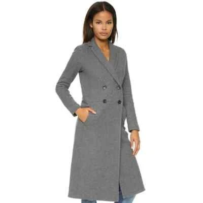 NWOT James Perse Double Breasted Fleece Trench Coat Overcoat, Gray, Sz M - Image 1 of 4