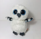 TY Beanie Baby Owl Spells Plush Blue Glittery Eyes 6” EUC