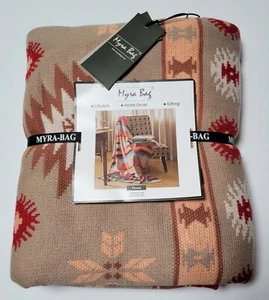 Myra Throw Blanket Soft Breathable Cozy Throw Cotton 50x60 - Picture 1 of 8