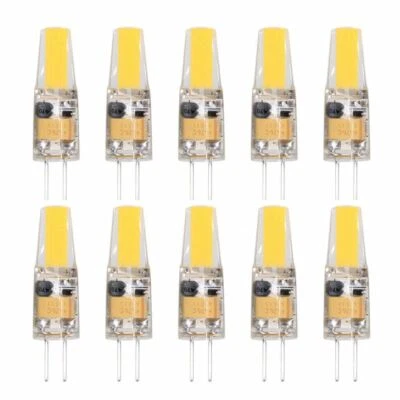 10x g4 led bulb dimmable COB 6W AC DC 12V Warm White Capsule light 12 volt bulbs - Image 1 of 4