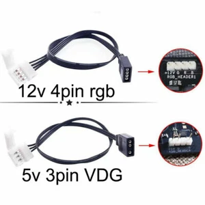 ARGB 5V 3Pin / 12v 4pin RGB Strip Controller Adapter for ws2812b rgb strip light - Picture 1 of 7