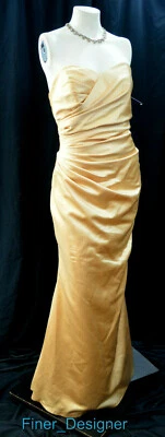 Impresión Vestido de Novia Formal Vestido de Novia Noche Dama de honor Sin Tirantes 16 NUEVO Foto 1 de 4