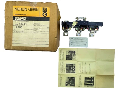 Merlin Gerin A 200 964799 C500X3P Relay Overcurrent Release Block Of Compact MCB - Image 1 of 4