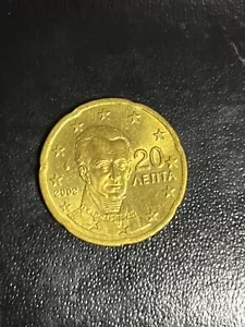 20 EURO CENT 2002 GRIECHENLAND. SEHR SELTENE MÜNZE FÜR SAMMLER - Bild 1 von 2