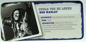 Guitar riff TAB Could you be loved Bob Marley Aston Barrett Q38