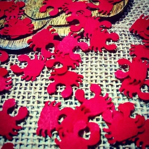 Crab Confetti 250 Count Nautical Birthday Party Decorations Baby Shower - Picture 1 of 6