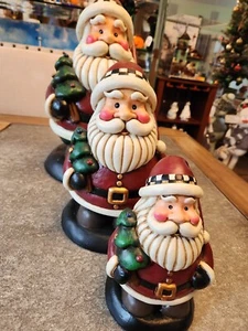 GRANDEUR NOEL ~ 3 TEILIGES WEIHNACHTSMANN FIGURENSET ~ SAMMLEREDITION 1999 - Bild 1 von 15