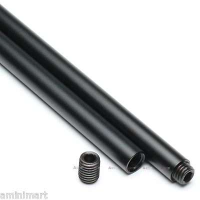 Varillas de rieles largos de 45 cm 18" para soporte de varilla de 15 mm LWS DSLR plataforma seguir enfoque caja mate Foto 1 de 4