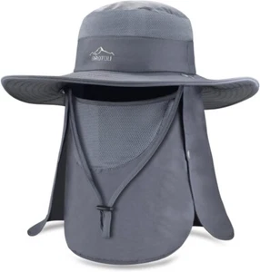 Sombrero Para Hombre Para El Sol Con Solapa El Cuello Cubierta De Pesca Safari - Bild 1 von 7