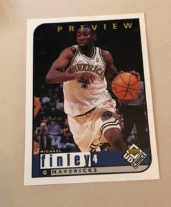 1998-99 Upper Deck UD Choice Preview Michael Finley #29 Dallas Mavericks - Picture 1 of 2