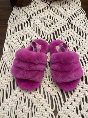 Sandali Slingback in pelliccia sintetica UGG nuovi taglia 11 realizzati