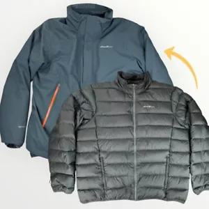 Eddie Bauer WeatherEdge Plus Herren 2-in-1 wasserdicht Daunen Puffer Parka Jacke 3XL - Bild 1 von 15