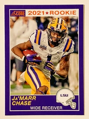 Ja'Marr Chase RC 2021 Score #62 Rookie Cincinnati Bengals NFL - Image 1 of 2