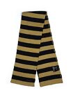 PRADA S/S 2018 Camel Black Striped Cable Knit Wool Scarf NWT