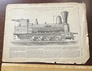 1873 Engineering, Tauern Goods Locomotive for Kaiserin Railway of Austria - Picture 1 of 2