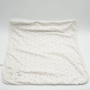 Disney Baby Blanket White One Size Winnie the Pooh Star Print Soft Cotton Morris - Picture 1 of 13