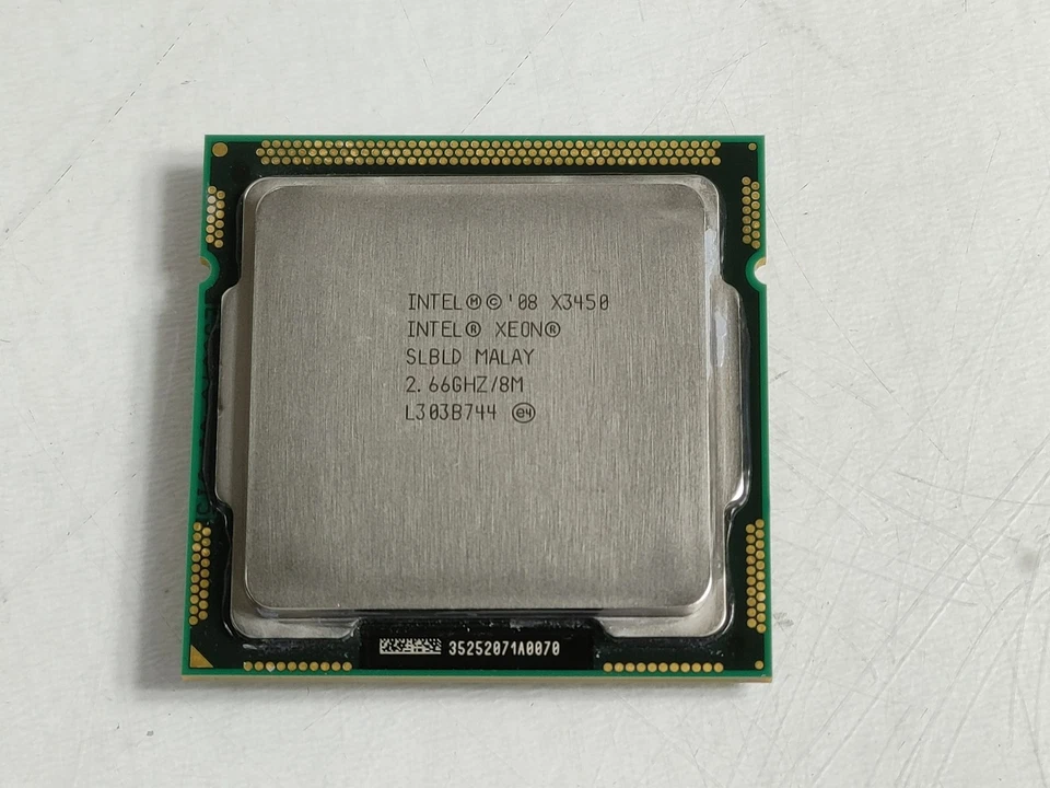 Intel Xeon X3450 2.66 GHz 2.5 GT/s LGA 1156 Server CPU Processor SLBLD - Image 1 of 4