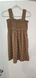 Gap Teen Sundress 12 Brown Flowered - Picture 1 of 5