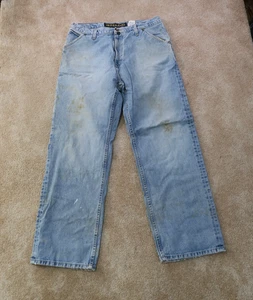 Pantalones de carpintero nautica para hombre 34x32 azul ropa de trabajo desgastado Y2K holgados - Imagen 1 de 17