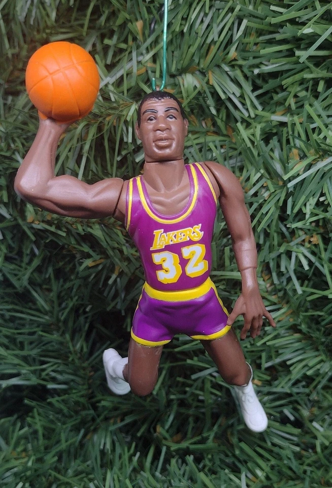 Earvin Magic Johnson LOS ANGELES LAKERS Adorno de Navidad Regalo de Navidad Baloncesto Foto 1 de 1