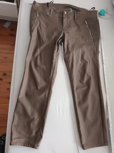 Jeans K 46 48 Stretch Kunstleder Optik Glanz Braun Rainbow Viskose ELASTHAN Hose - Bild 1 von 14