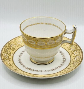Staffordshire China / London Shape Cup & Saucer / Antique / c. 1815-1820 / Rare - Picture 1 of 20