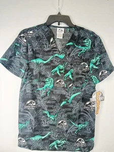 Blusa Médica Unisex Jurassic World Tooniforms Cuello en V Película Verde Dinosaurio XS - Imagen 1 de 7