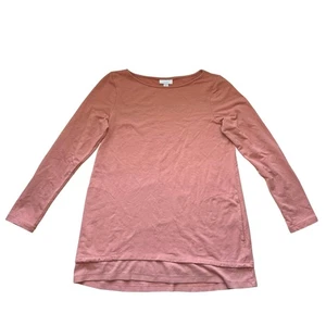 J Jill Purejill Langarm Pullover mit Rundhalsausschnitt Oberteil Größe Small orange Pima-Baumwolle - Bild 1 von 5