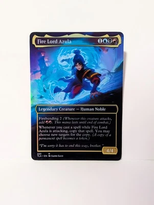 Fire Lord Azula Custom MTG Commander Card | Foil Art Overlay Avatar - Image 1 of 2
