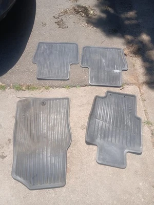  Tapetes de goma para todas las estaciones 2004-2008 04-08 Acura TL 4 piezas negros OEM  Foto 1 de 2