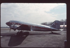 Orig 35mm airline slide Trans-Canada Air Lines C-47A DC-3 restored C-GYBA - Imagen 1 de 1
