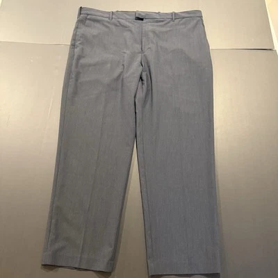 Van Heusen Flex Men’s 42x30 Navy Blue Dress Pants Flat Front - Image 1 of 4