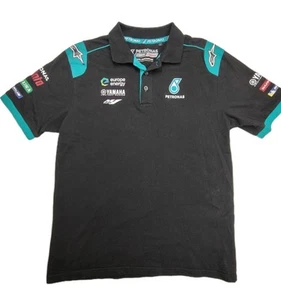 Camisa Yamaha Para Hombre Talla Grande Negra Petronas MotoX Bicicletas Cuello Polo Motocicleta - Imagen 1 de 9