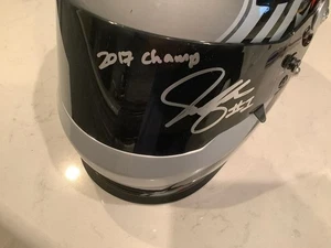 JOSEF NEWGARDEN AUTOGRAPHED PENSKE 2017 CHAMPIONSHIP FULL SIZE HELMET & CARD - Picture 1 of 20