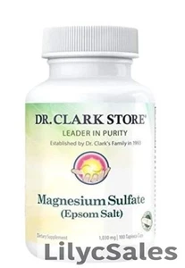 Dr. Clark Magnesium SULFATE (Epsom Salt); 1030 MG 100ct - Picture 1 of 3