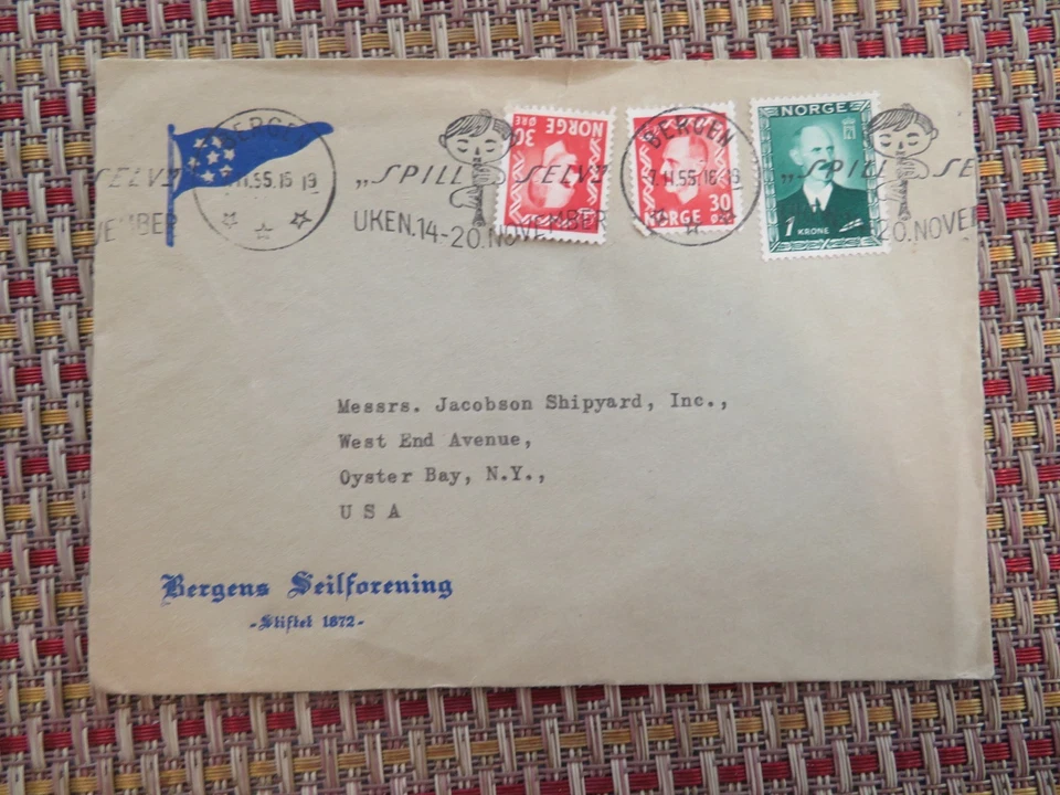 挪威封面至美国 1955 — 第 1/1 张图片
