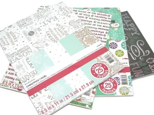 NIP Recollections CHRISTMAS NOEL 8.5" x 11" Holiday Cardstock Scrapbook Paper - Picture 1 of 5