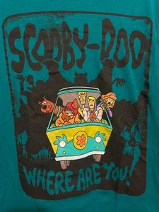 T-shirt Scooby-Doo, Where Are You, verde, taglia media, senza etichette usata in ottime condizioni - Foto 1 di 4
