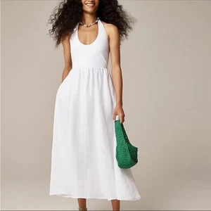 J.Crew Neckholder Mixy Kleid XL in weiß - Bild 1 von 7