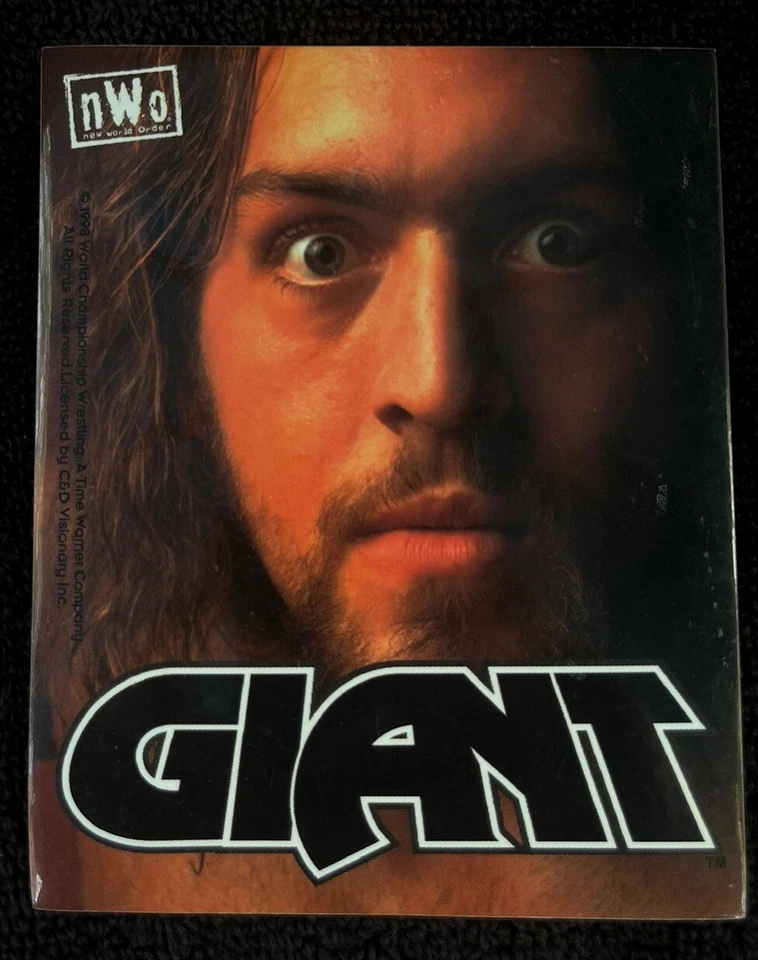 Nuevo Orden Mundial Calcomanía Pegatina Gigante 1998 WCW Campeonato Mundial Lucha De Colección The Big Show Foto 1 de 1